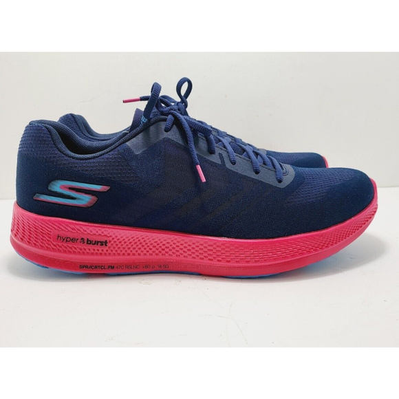 Skechers Men's Men's Go Run Razor Navy Coral Running And Jogging Shoes-New - Picture 3 of 7